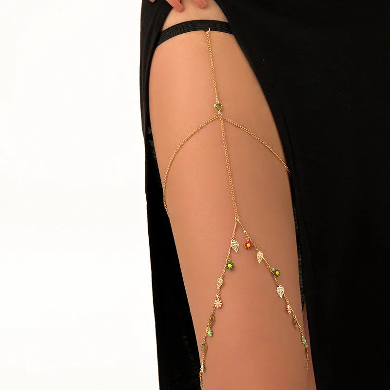Bohemian Double Layer Metal Leg Chain for Women - Smarsty
