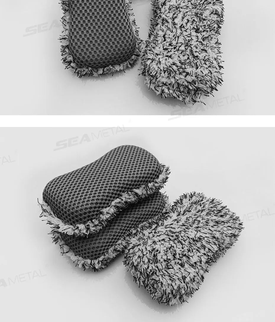 Two Sided Microfiber Car Wash Sponge For Scratch Free Care - Smarsty