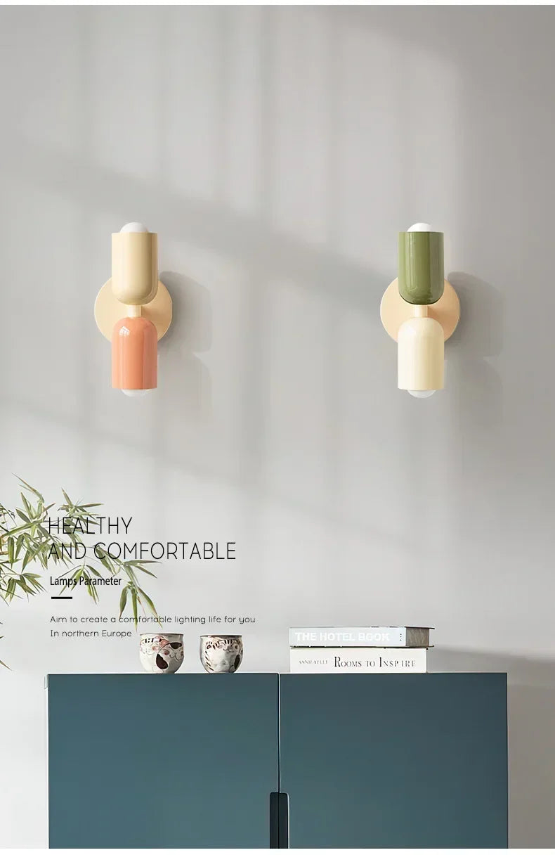 Colorful Nordic Wall Lamp for Children's Rooms - Smarsty