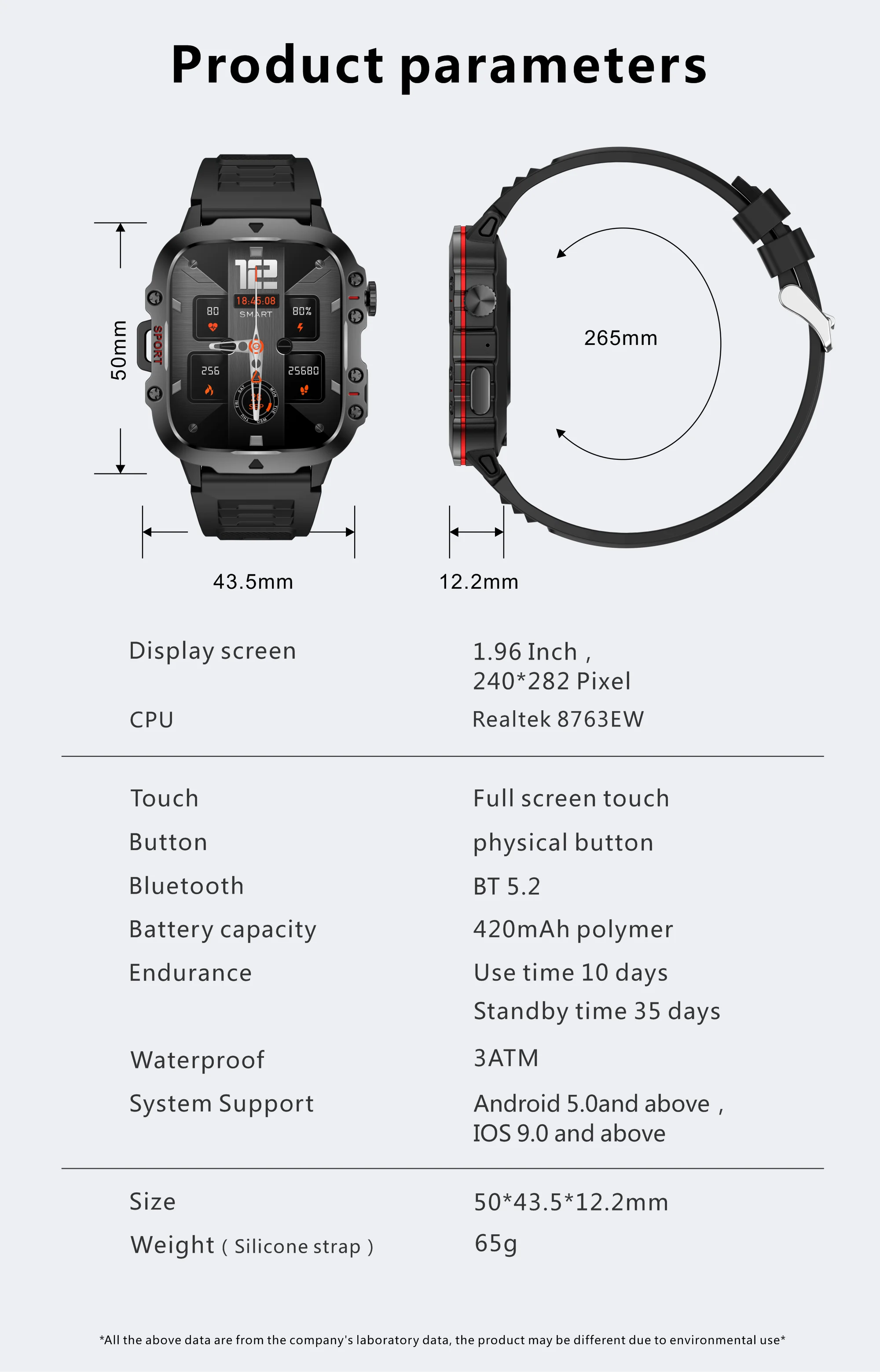 Smart Waterproof Fitness Smartwatch with Bluetooth Call - Smarsty