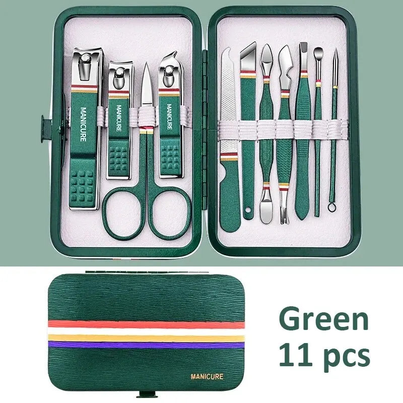 Portable Manicure Set with Sharp Stainless Steel Tools - Smarsty