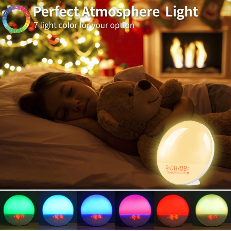 Wake Up Light Alarm Clock with Sunrise Simulation - Smarsty