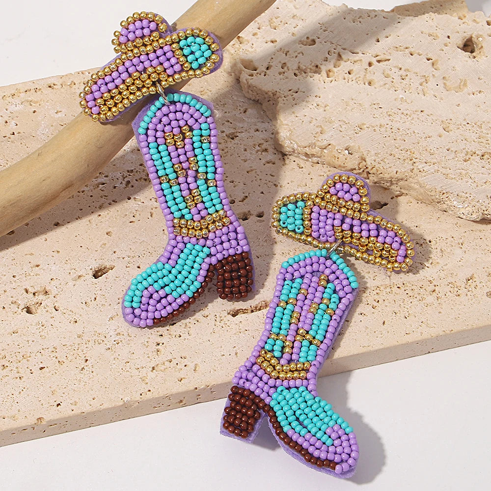 Handmade Bohemian Starfish Drop Earrings for Women - Smarsty