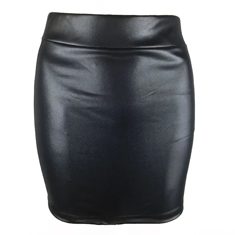 Women Summer Mini Skirts High-waist Slim Fittness Hip Pencil Skirts Vintage Bodycon Skirt Sexy Clubwear Ladies Office Clothing - Smarsty