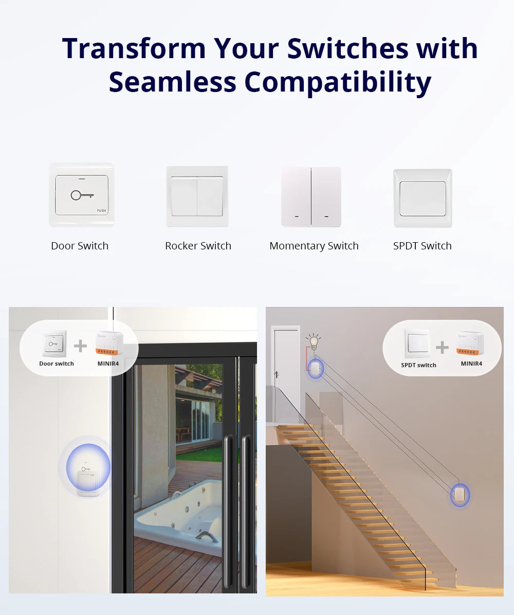 Sonoff Mini R4 WiFi Smart Home Switch Remote Control - Smarsty