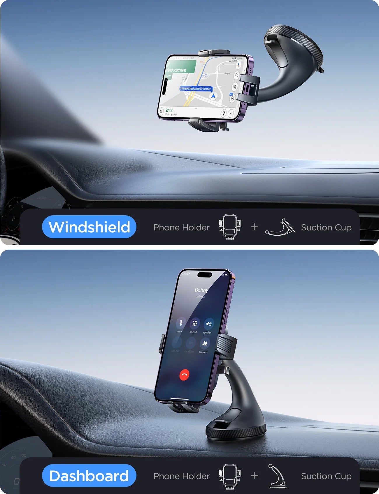 Car Air Vent Phone Holder Mount 360 Rotation Universal - Smarsty