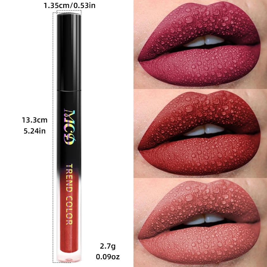 Matte Velvet Waterproof Lip Gloss With Hydrating Formula - Smarsty