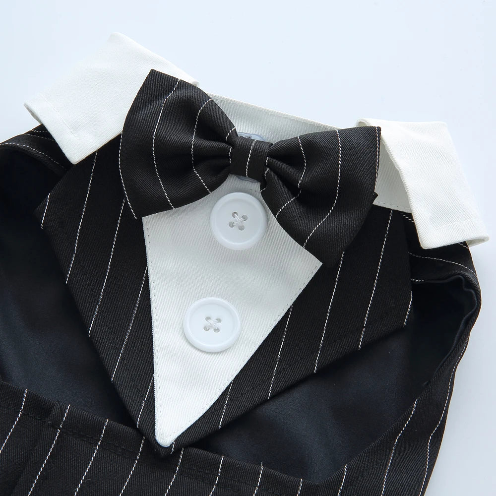 Formal Tuxedo Dog Costume for Weddings and Events - Smarsty