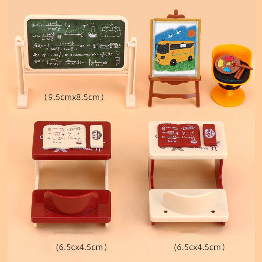 1:12 Dollhouse Koala Miniature Simulation Classroom Scene Accessories Drawing Tool Miniature Furniture Girl Birthday Gift Toys by Smarsty