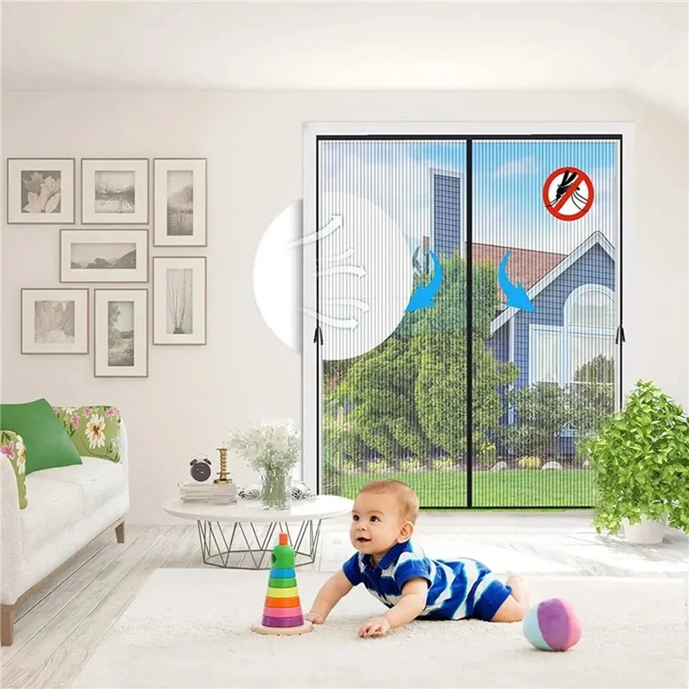 Magnetic Mosquito Net Door Screen for Easy Closure - Smarsty