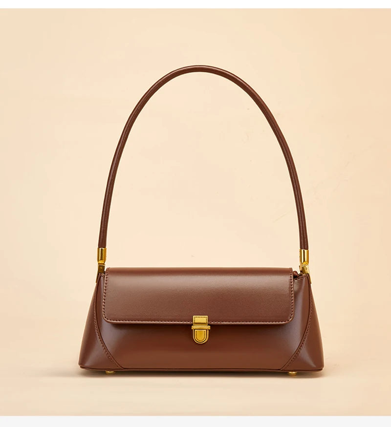 Lux Baguette Bag For Women Genuine Leather Shoulder - Smarsty
