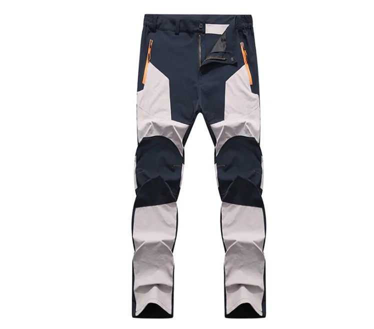 TRVLWEGO Men Summer Sports breathable Pants Hiking Trousers Camping Splash Prevention Quick Dry UV Resistant Elastic Thin - Smarsty