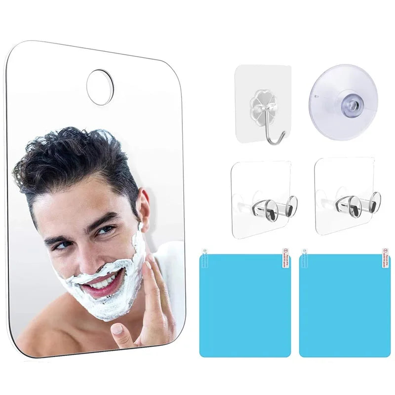Fogless Acrylic Shower Mirror for Travel and Shaving - Smarsty