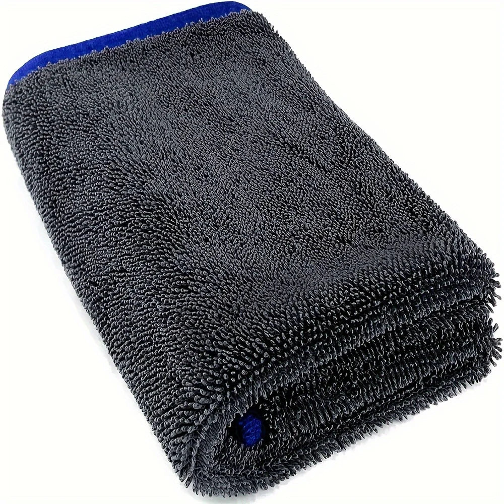 1pc Extra Large Car Towel - Ultra Absorbent Soft Non-Shedding No Stripe Quick Dry Detailing Cloth 24x35 Inches