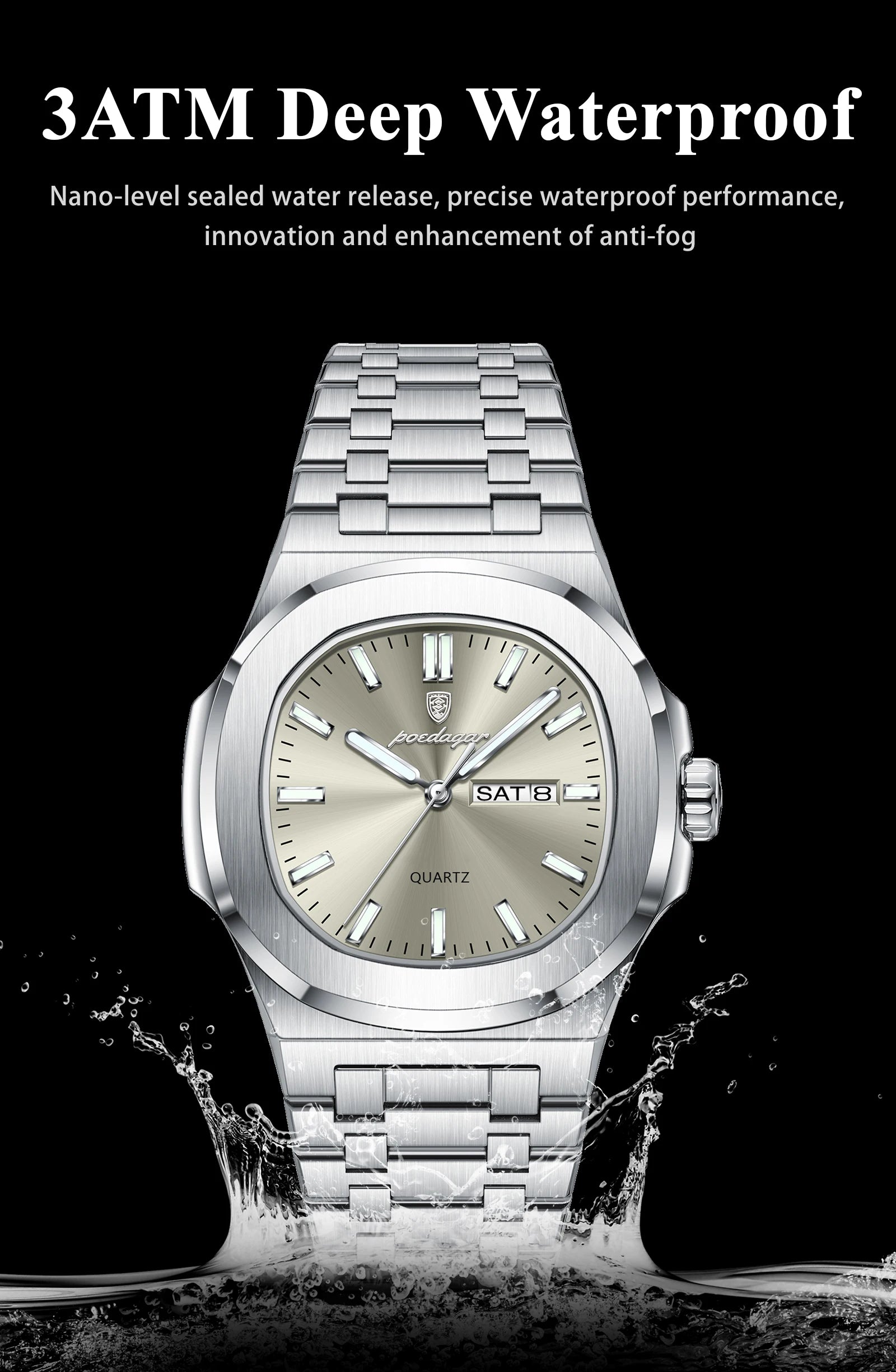 Luxury Waterproof Military Men's Watch with Luminous Feature - Smarsty