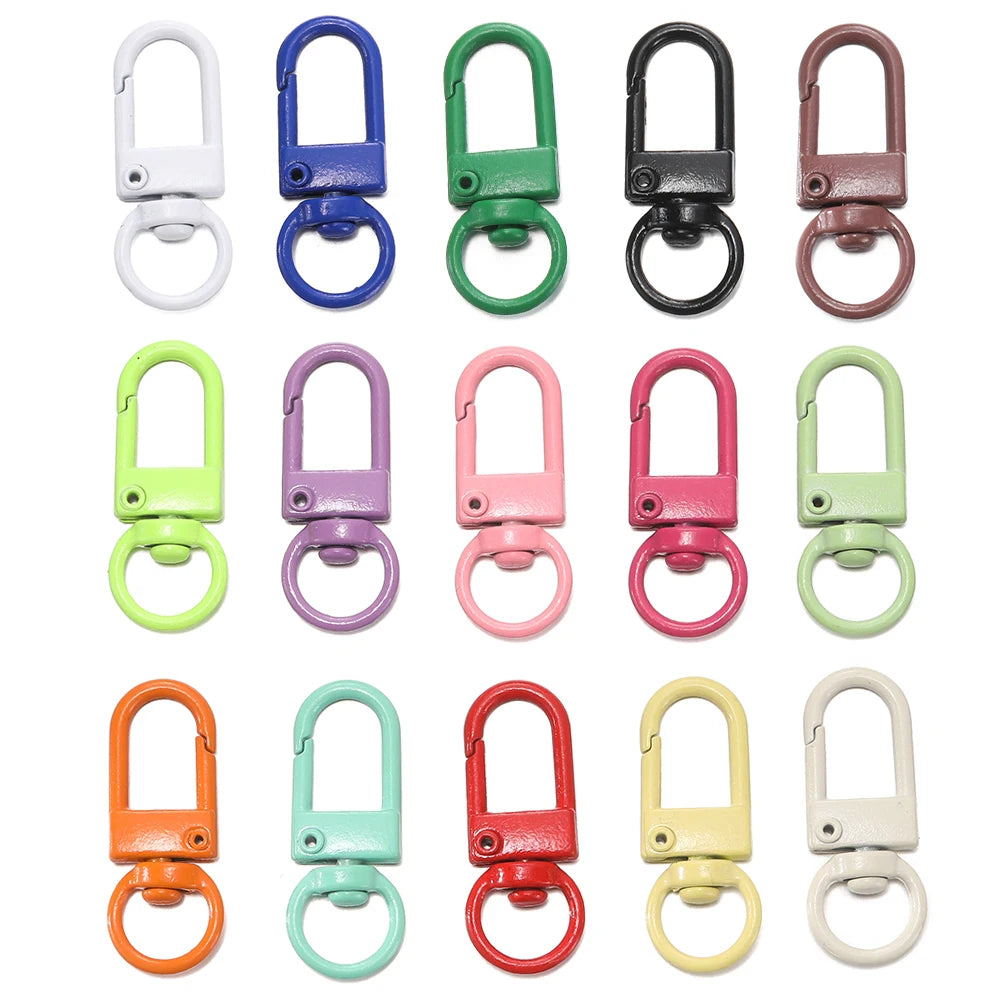 Colorful Alloy Snap Lobster Clasp Keychain Hooks Set - Smarsty