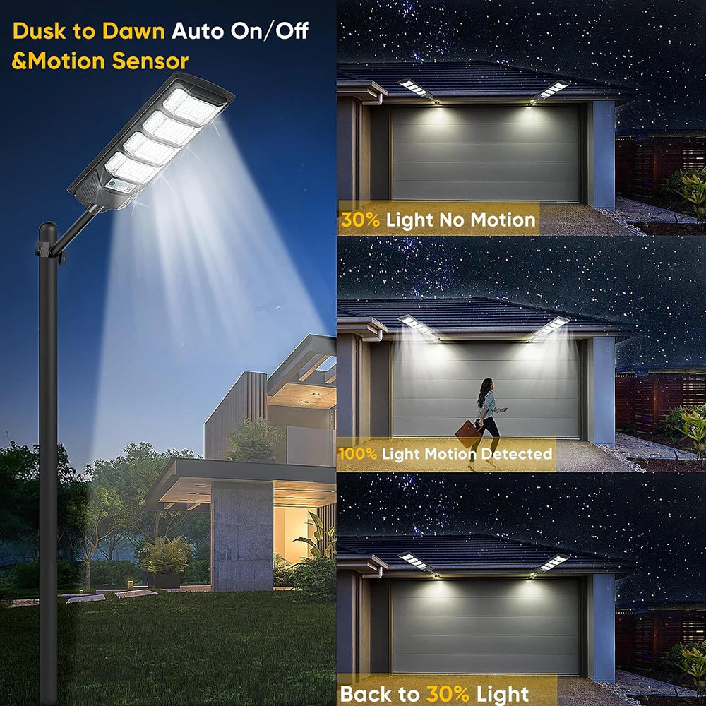 80000LM Solar Led Light Super Bright 192LED Solar Street Light Outdoor Sunlight Motion Sensor Garden Lamp Waterproof Wall Lights