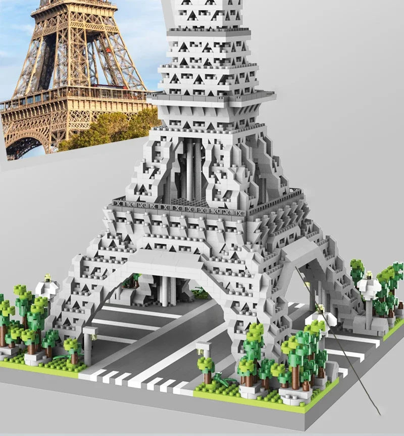 Eiffel Paris Tower Building Block Series Boys and Girls Children's Micro Particle Building Block Assembly Puzzle Toys by Smarsty