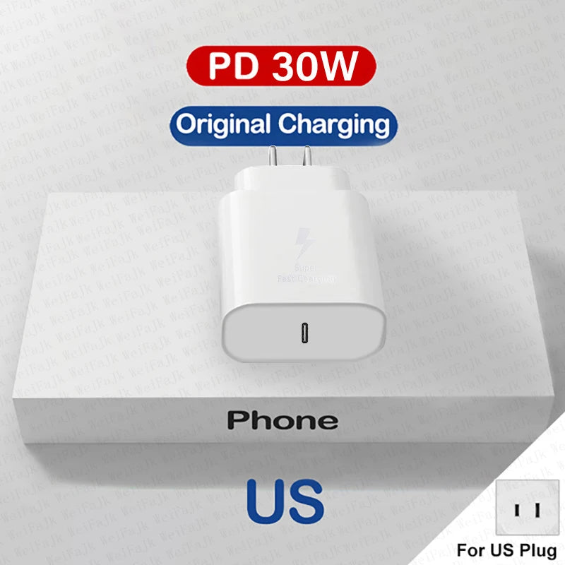 30W USB C Fast Charger For iPhone Pro Series Cable - Smarsty