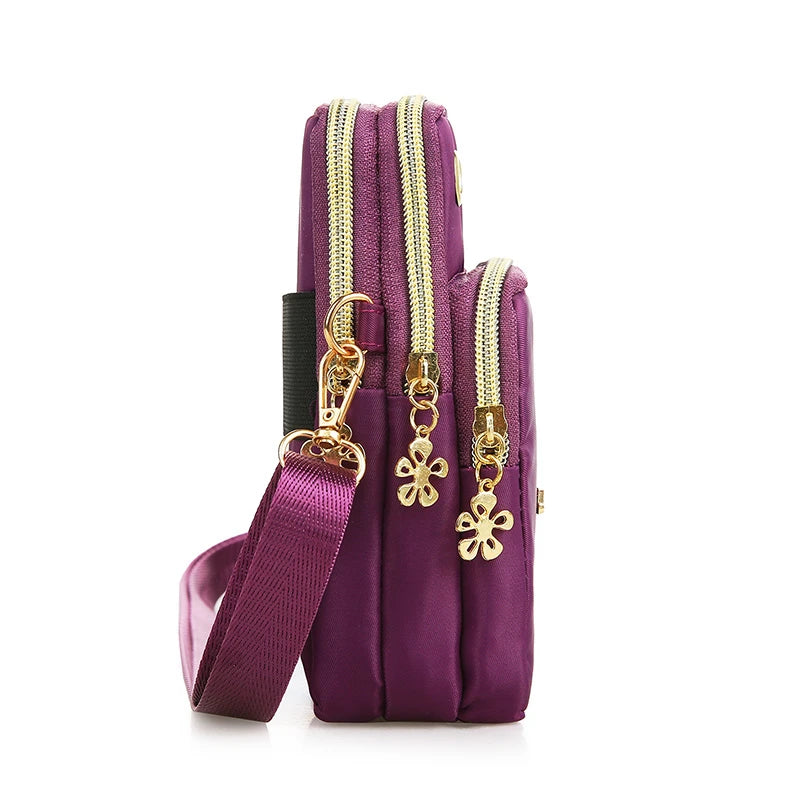 Womens Crossbody Phone Bag Mini Bag With Zipper Everyday Use - Smarsty