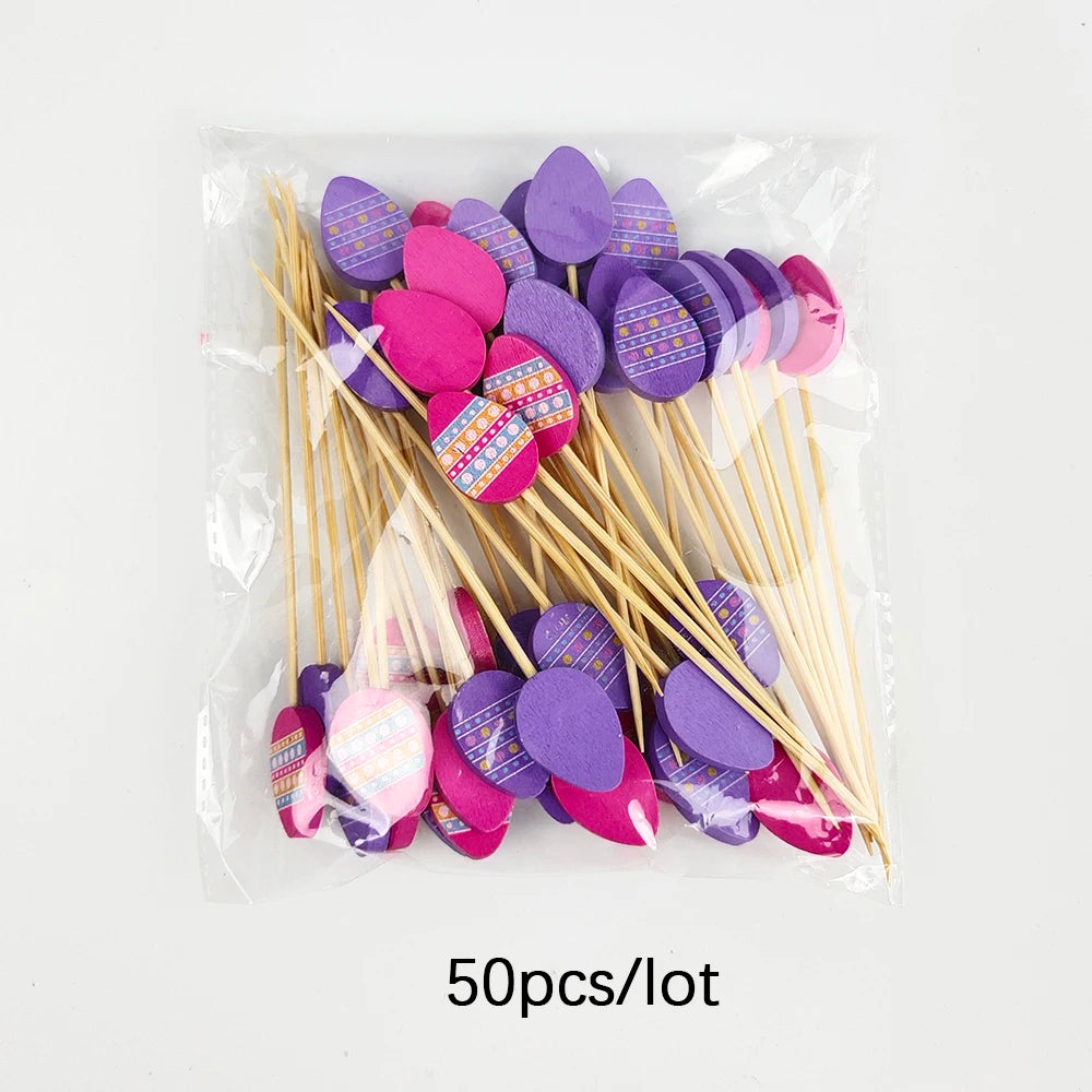 Easter Disposable Bamboo Skewers for Festive Decor - Smarsty