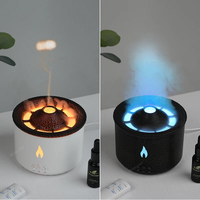 Aromatherapy Volcano Flame Diffuser with Humidifier Feature - Smarsty