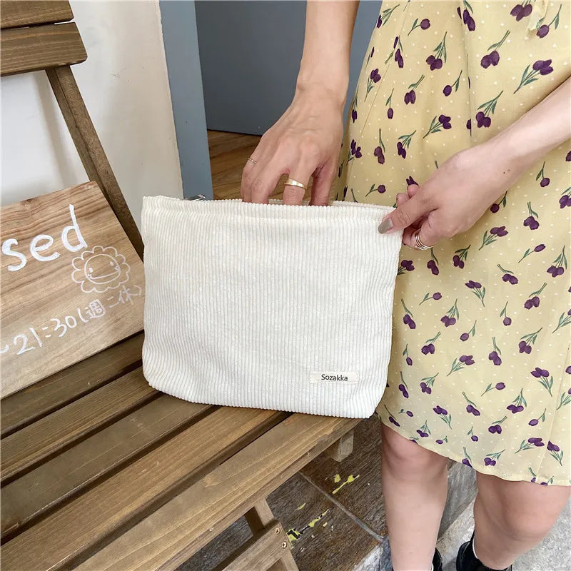 Fashion Women Sweet Cosmetic Bags Makeup Large Purse Bag Zipper Pouch Daily Outdoor Activities Travel Organiser - Smarsty