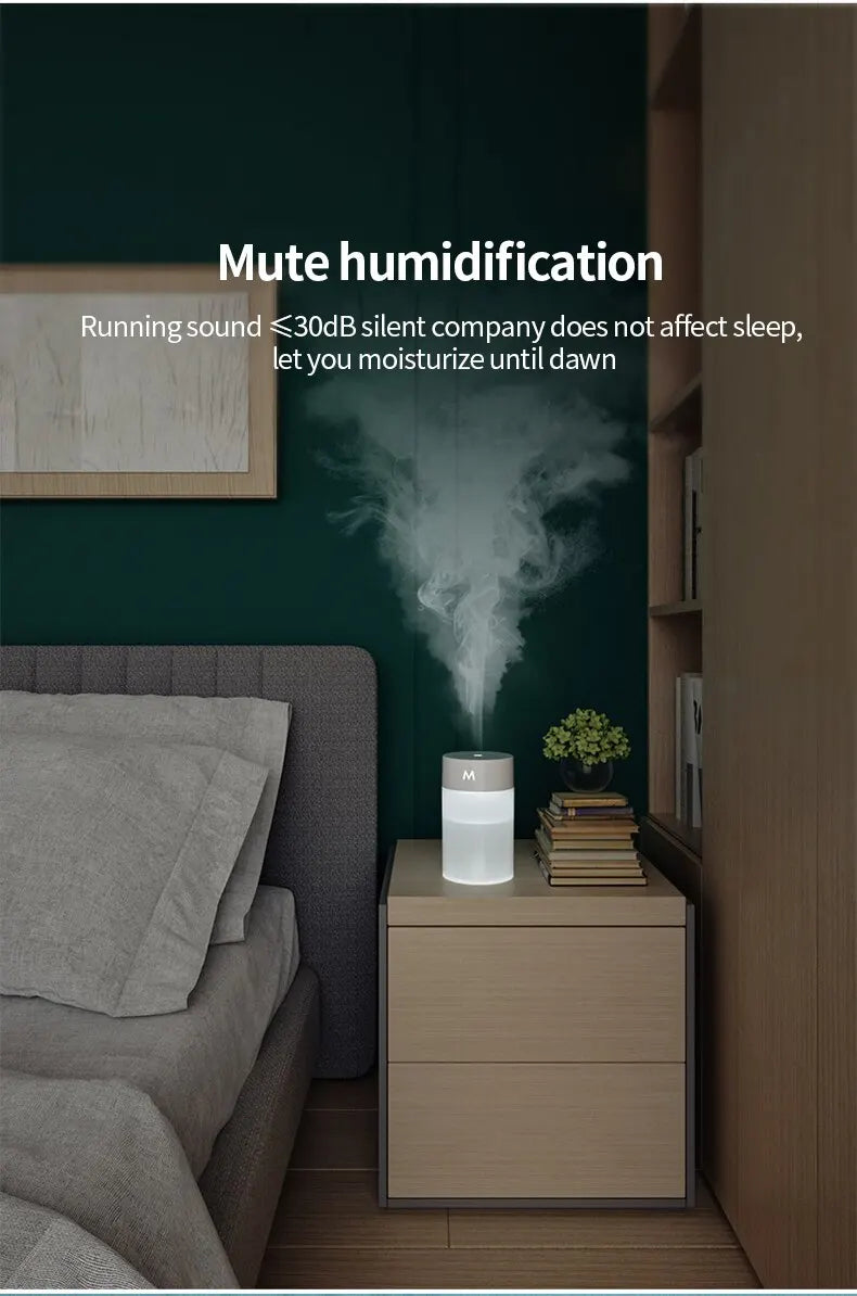 Portable Ultrasonic Aromatherapy Diffuser with LED Lamp - Smarsty