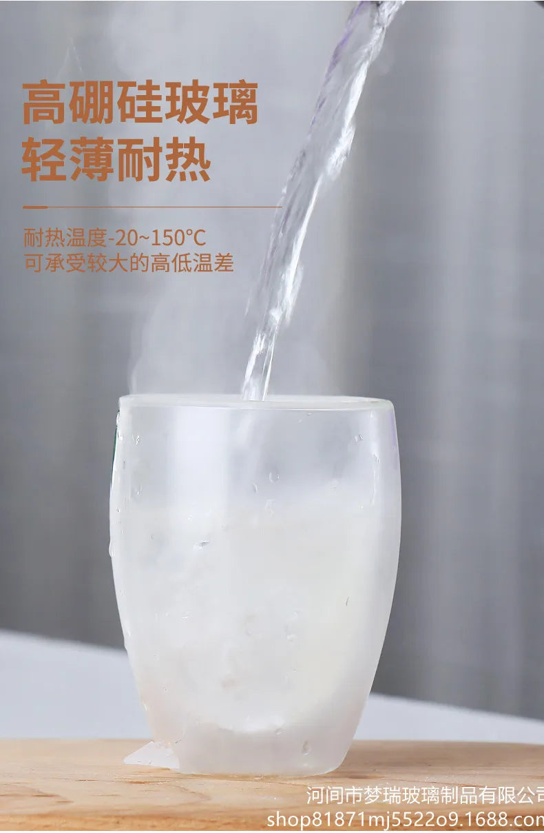 Heat Resistant Double Wall Glass Cup for Coffee and Beer - Smarsty