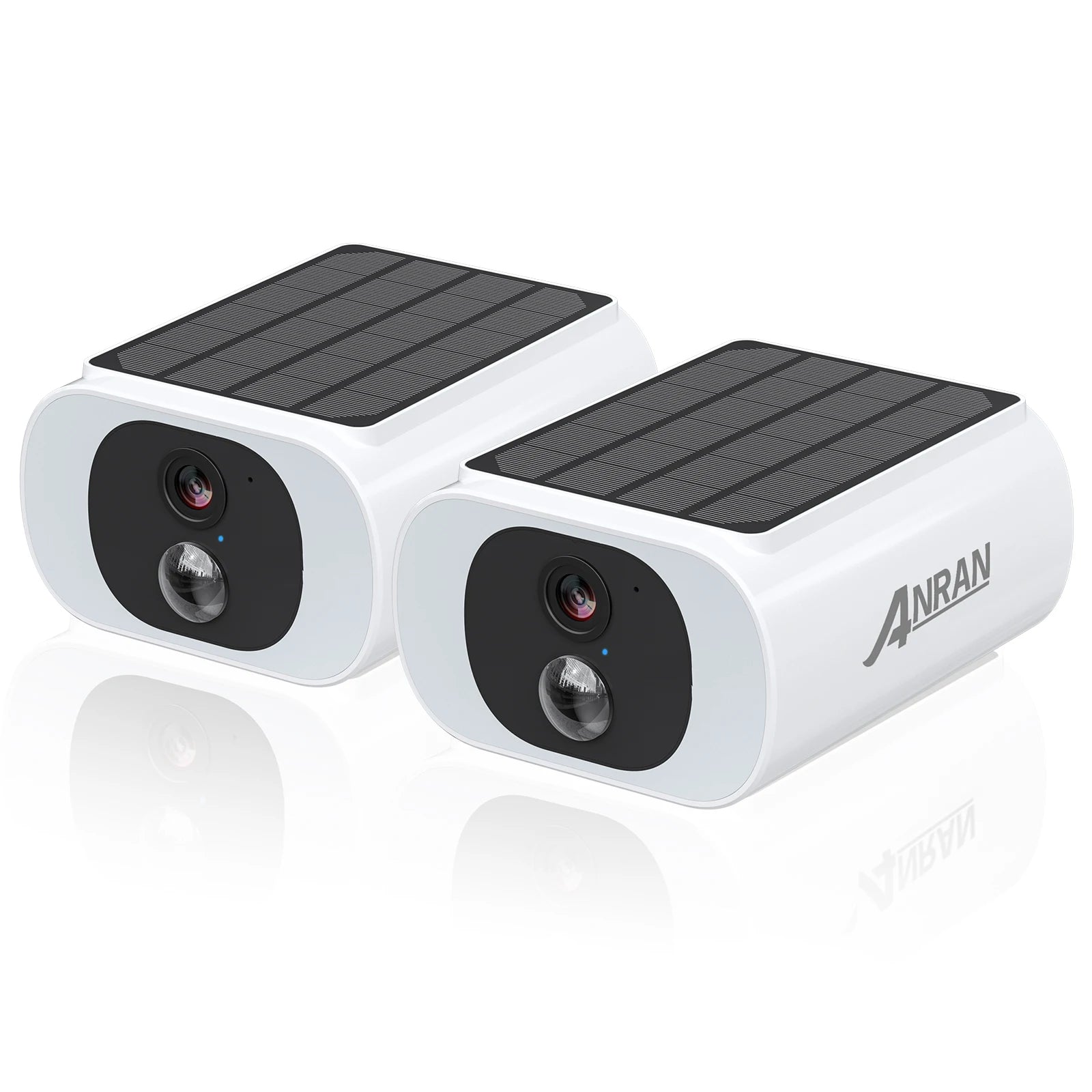 ANRAN 2/3/4 PCS Outdoor Wireless WIFI Camera 2.4G 3MP Battery Solar Security Camera Floodlight Color Night Vision Local Alarm - Smarsty