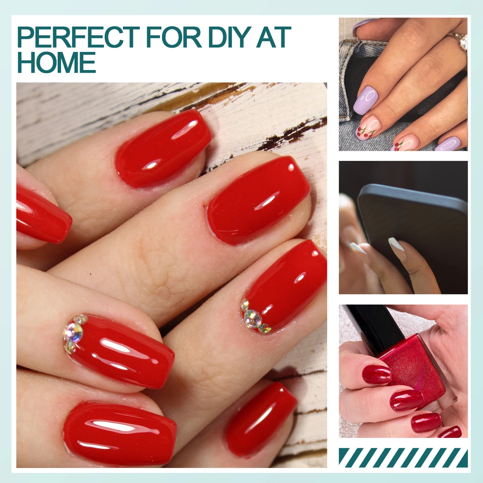 Gel X Nail Tips 120pcs Easy Soak Off Extensions - Smarsty