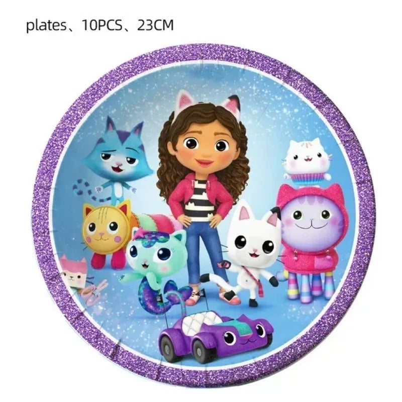Disney Gabby's Dollhouse Birthday Party Tableware Set - Smarsty