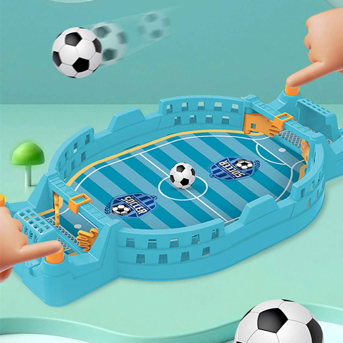 Football Table Mini Tabletop Interactive Game, Soccer Tabletops Competition Sports Games Desktop Catapult Toys for Family Game by Smarsty