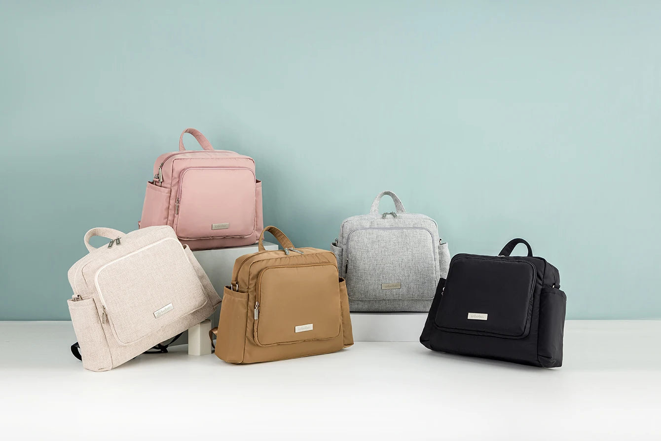 Soboba 2023 New Diaper Bags for Mother Waterproof Large Capacity Solid Polyester Diaper Backpacks Travel Bag for Newborn Baby by Smarsty