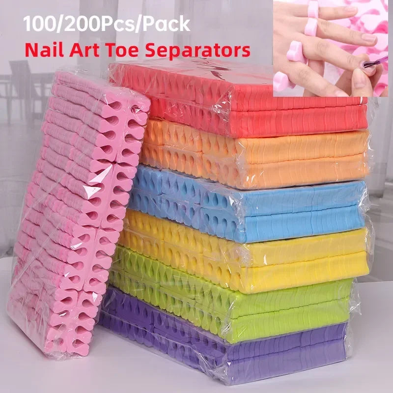 Soft Sponge Nail Art Toe Separators for Perfect Pedicures - Smarsty