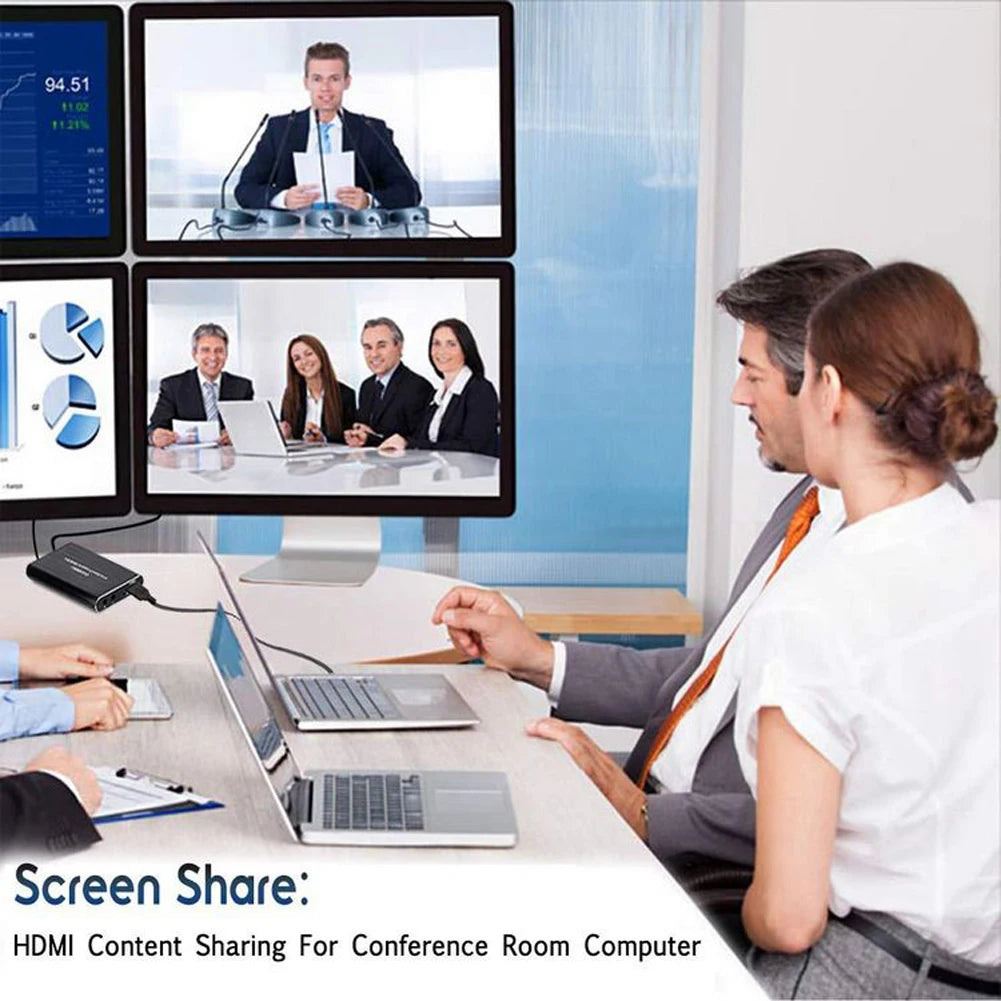 USB3.0 Game Capture Device 4K 60HZ HDMI-compatible Screen Recording Card HD HDMI-compatible Recorder for PS4 Game Use