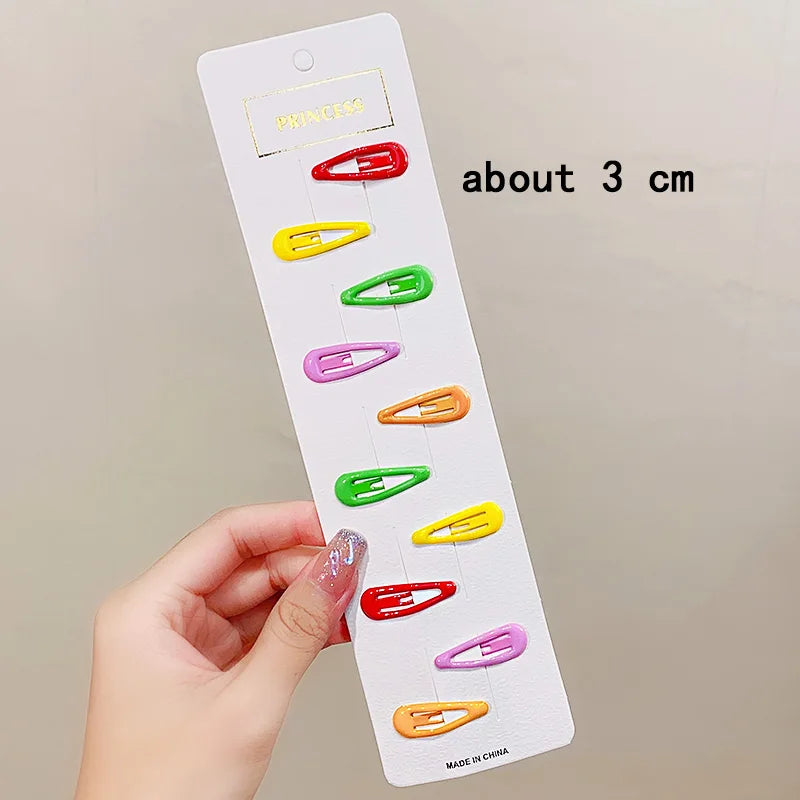 Cute Colorful Star Hair Clips Set for Girls - Smarsty