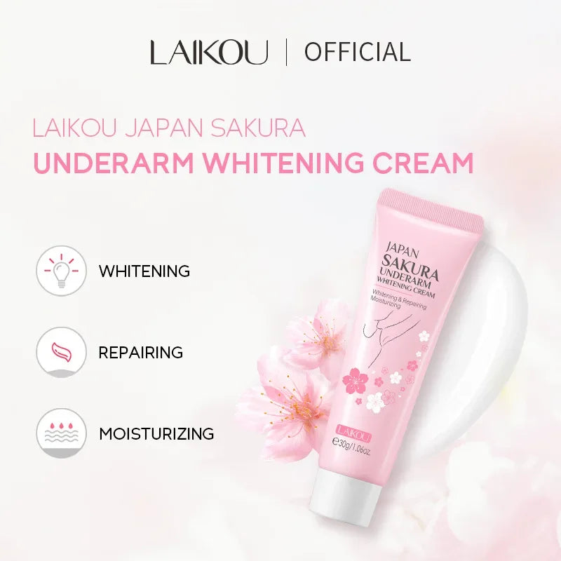 Laikou Sakura Underarm Cream for Skin Brightening - Smarsty