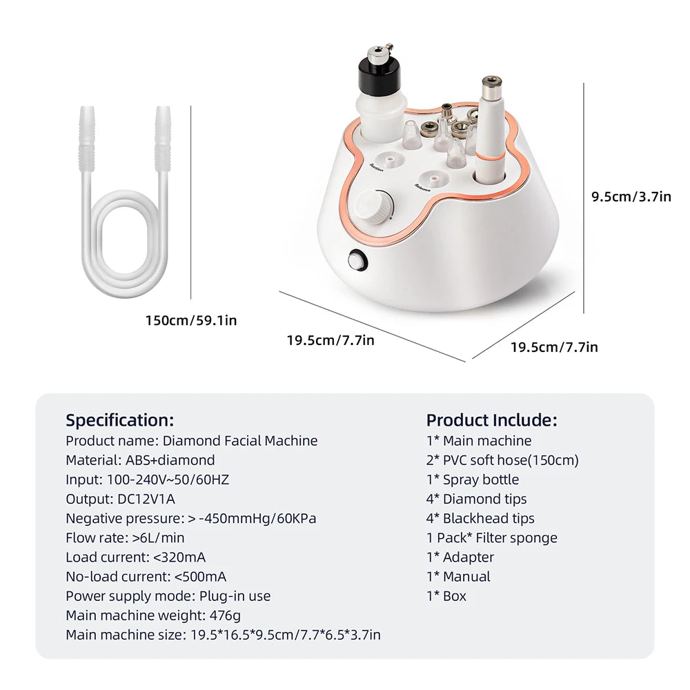Professional Diamond Microdermabrasion Machine for Home Use - Smarsty