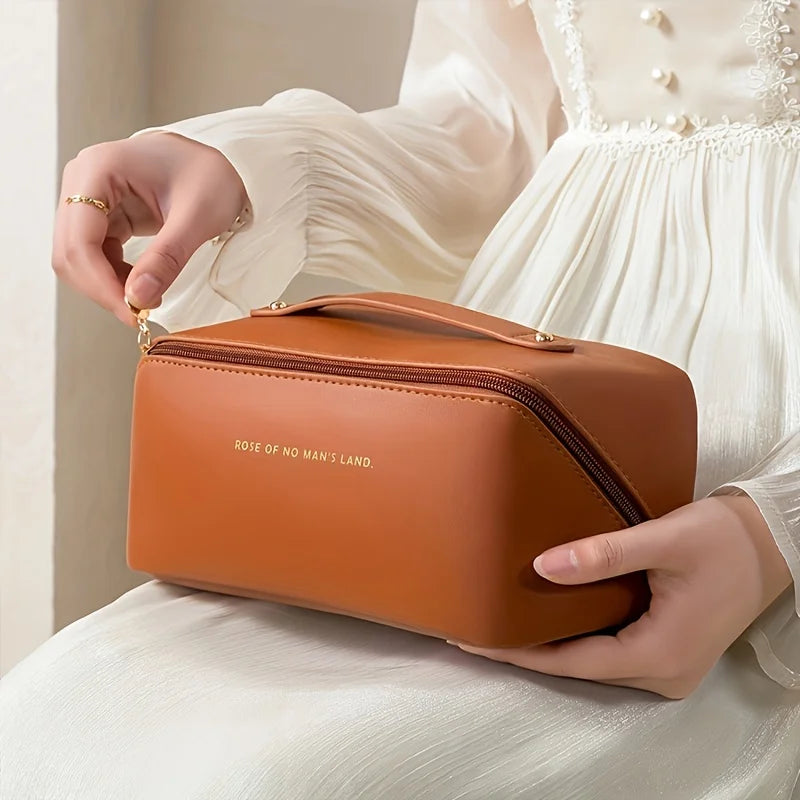Makeup Organizer Female Toiletry Kit Bag Make Up Case Storage Pouch Luxury Lady Box, Cosmetic Bag, Organizer Bag For Travel Zip - Smarsty