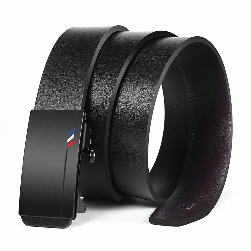 Mens Casual Automatic Buckle Belt High Quality Toothless Design - Smarsty