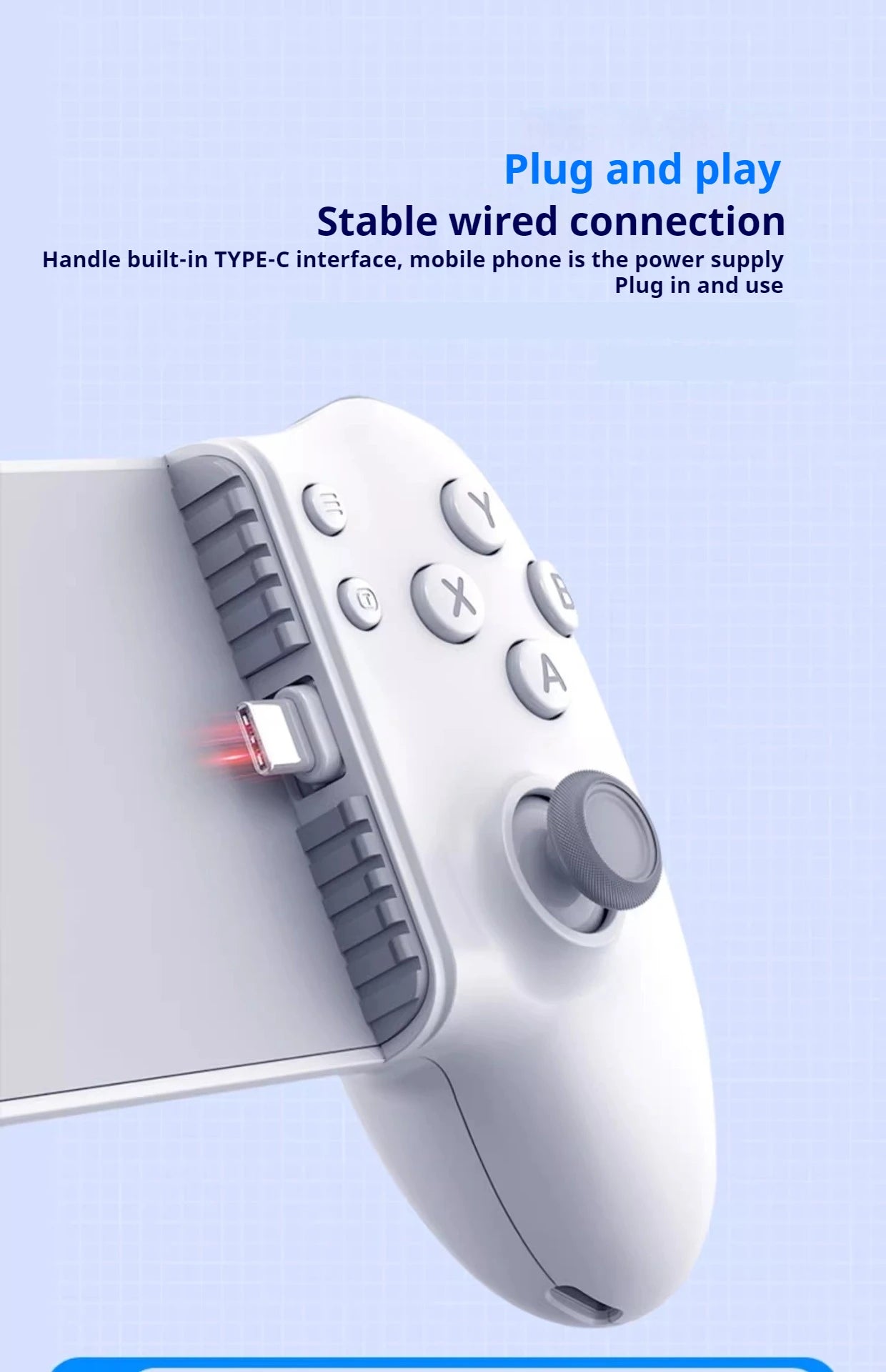 Memo S3 Type-C Mobile Gamepad with Hall Effect Joystick - Smarsty