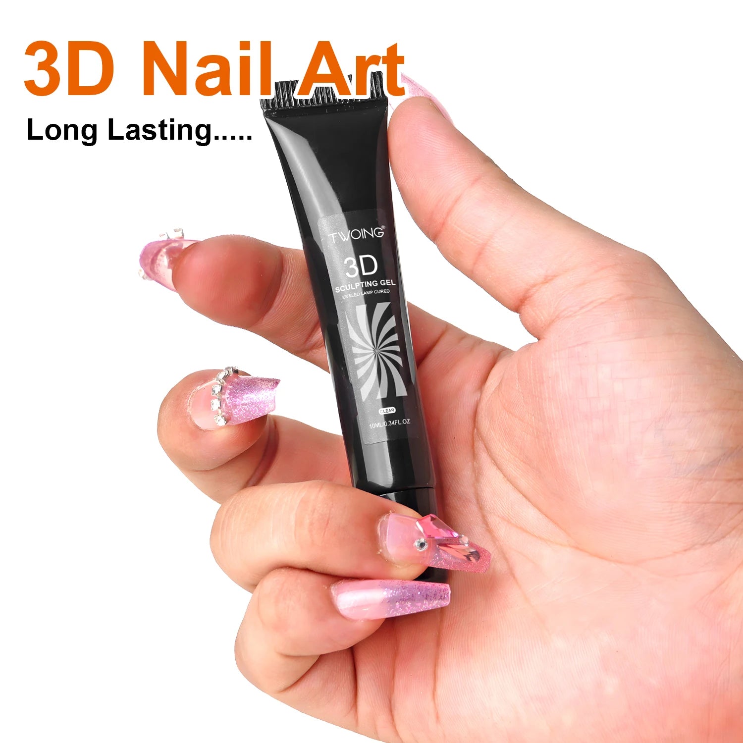 Waterproof 3D Nail Art Gel for DIY Designs - Smarsty
