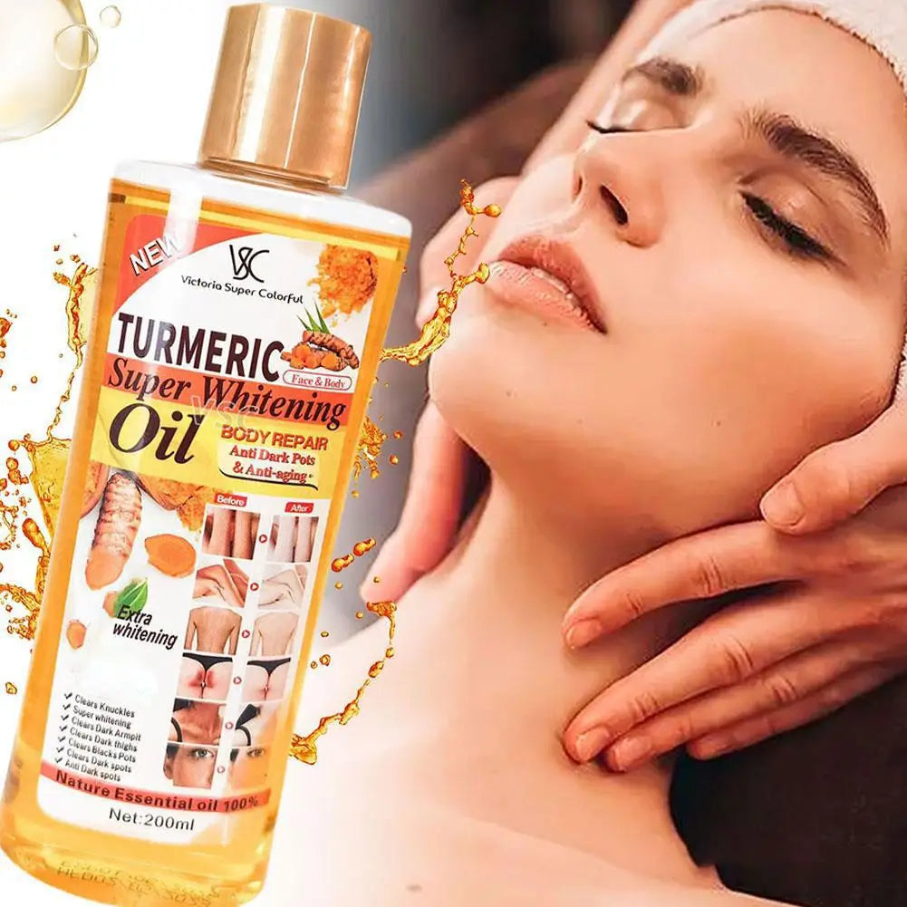 Turmeric Essential Oil Skin Care Massage Oil 200ml - Smarsty