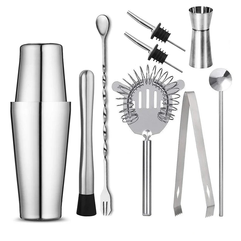 Professional Stainless Steel Boston Shaker Bar Set - Smarsty