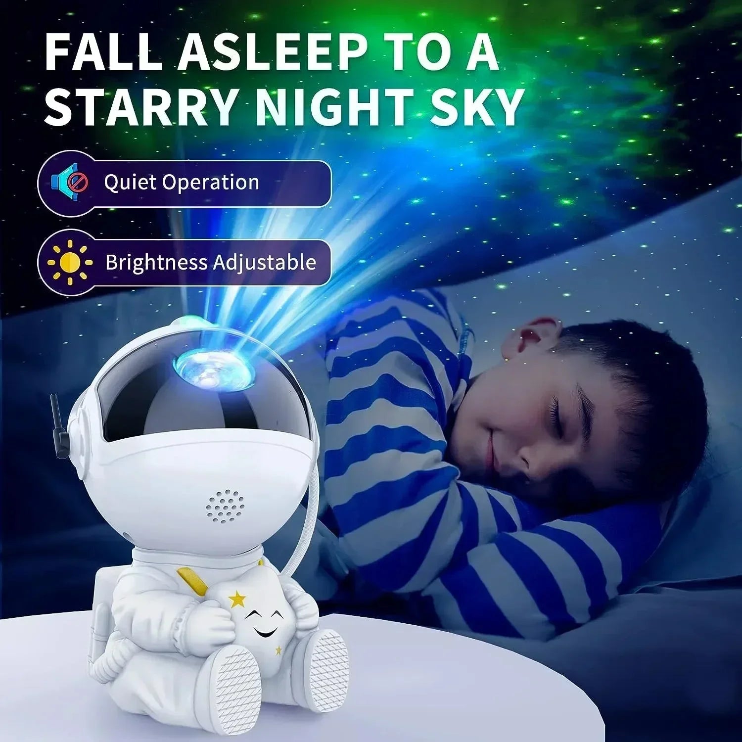 Astronaut Star Projector Night Light for Kids - Smarsty