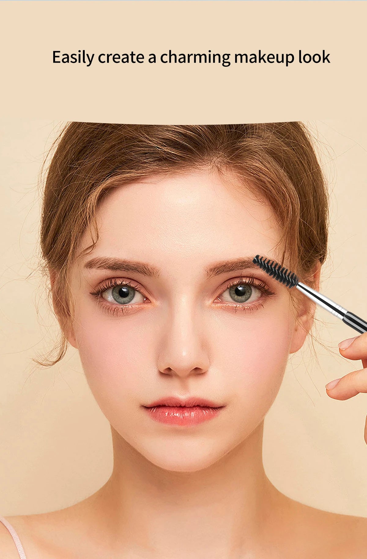 Dual Ended Eyebrow Brush With Spoolie For Perfect Brows - Smarsty