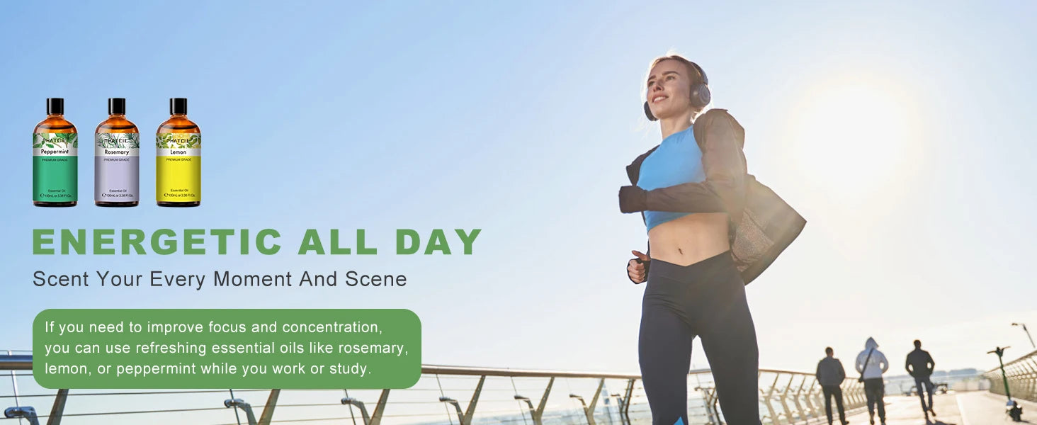 PHATOIL Pure Essential Oils for Diffusers Natural Aroma - Smarsty