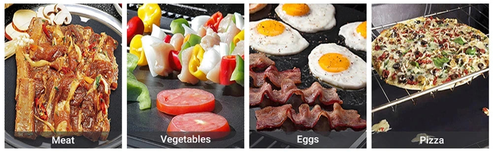 Non-Stick BBQ Grill Mats for Easy Cleanup and Heat Resistance - Smarsty
