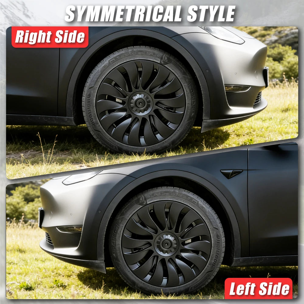 4PCS HubCap Performance Automobile Replacemen Hub cap Full Rim Cover Accessories for Tesla Model Y 19 Inch Wheel Caps 2018-2024